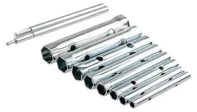 Produktbild von Rohrsteckschlüssel Satz 10-tlg. Rohrschlüssel Werkzeug Set 6-22 mm Schlüssel