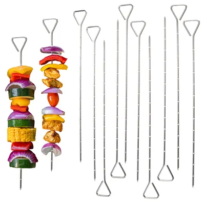 Image de Brochettes à chachlik Bremermann, lot de 12 pièces en acier inoxydable, environ 29,5 cm