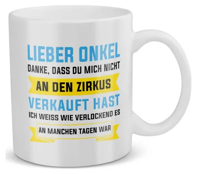 Produktbild von 22Feels Bester Onkel Geschenk Geburtstag Tasse Weihnachten Kaffeetasse Männer Kaffeetasse Herrentag Haferl Geschenkidee