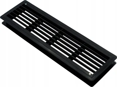 Produktbild von Lüftungsgitter Belüftungsgitter FEINZ für WC-Türen - Schwarz - Effektive Belüftung - Modernes Design
