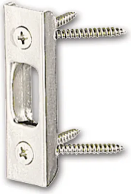 Produktbild von Schließblech 6/PSR einfräsbar f. Spitzbolzen, 70 x 20 x 10 mm, verzinkt silber, 1 Stück | Zubehör Beschläge Einstemmschlösser