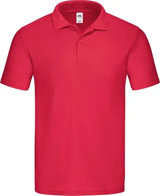 Produktbild von Herren-Poloshirt, Kurzarm - FOL ORGINAL POLO - red - Größe XL