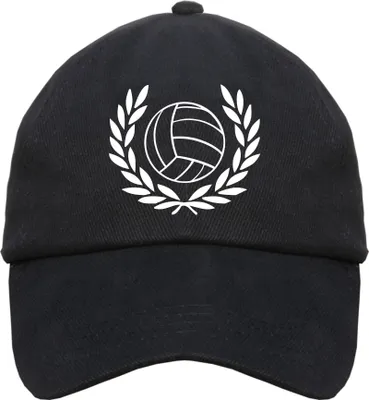 Produktbild von Lorbeerkranz mit Fußball -  Schirmmütze Cap Cappy Einheitsgröße Schwarz
