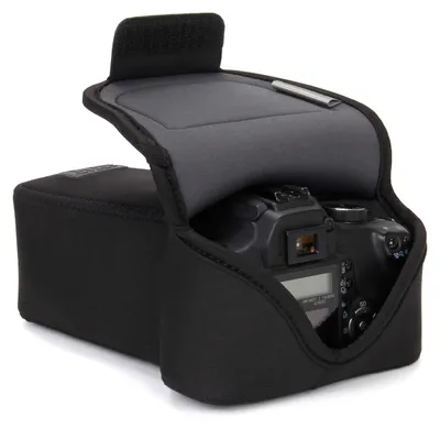 Image de Étuis de protection en néoprène pour appareils photo reflex numériques, couleur noire