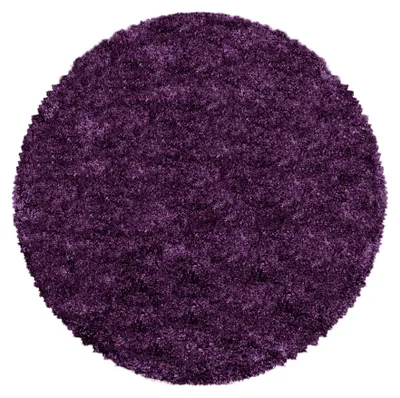 Produktbild von Carpetsale24 Teppich Shaggy Super Weich Einfarbig Hochflor Teppich für Wohnzimmer, Schlafzimmer Flauschig, Grösse: 200 cm Rund