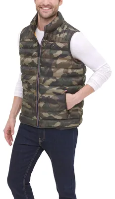 Produktbild von Tommy Hilfiger Herren Lightweight Packable Puffer Vest Daunenweste, Camouflage,