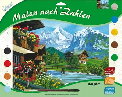 Obrázek produktu pro Malování horské idyly podle čísel
