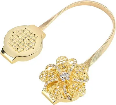 Immagine prodotto di Portacandele a forma di fiore cristallino in oro per la casa e l'ufficio