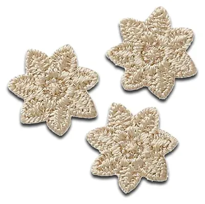 Immagine prodotto di Mono-Quick 3 stelline beige - Toppe, decalcomanie termiche, applicazioni, toppe, toppette, da applicare a caldo, dimensioni: 1,5 x 1,5 cm
