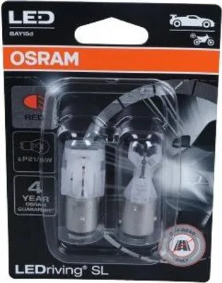 Image de Ampoules LED OSRAM pour voiture 12V 1.4W BAY15d 7528DRP-02B