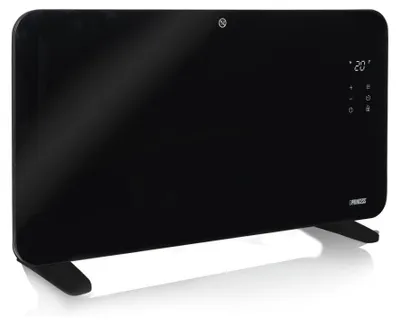 Productafbeelding van Princess 348415 Smart Glass Paneelverwarming – 1500 W – WiFi – App-bediening – LED Touch Display – Timer – Elektronische thermostaat – Kinderbeveiliging