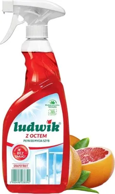 Produktbild von Ludwik Glas- und Fliesenreiniger mit Essig 600 ml Grapefruit
