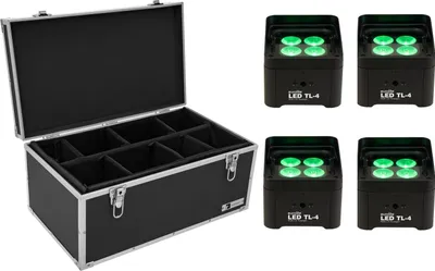 Produktbild von EUROLITE Set 4x LED TL-4 Trusslight + Case