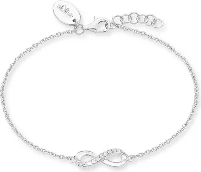 Produktbild von Infinity Armband für Damen von s.Oliver aus 925er Silber mit Zirkonia