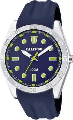 Produktbild von Calypso Herrenuhr > Quarz Kunststoff analog blau Armbanduhr Polyurethan> K5763