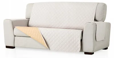 Produktbild von Belmarti Sofaüberwurf Beidseitig Cremefarben 130 cm