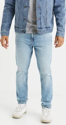 Produktbild von Celio Herren Jeans Vocarrot1, Bequeme Passform, Höhere Taille, Blau, Ausgefranst, Größe 38/34