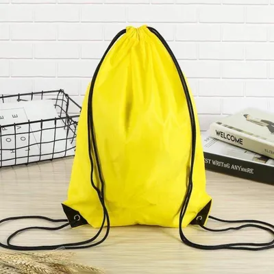Produktbild von Jumadas gelber Turnbeutel Basic | Rucksack | Schwimmtasche | Sporttasche mit Kordelzug | Gelb