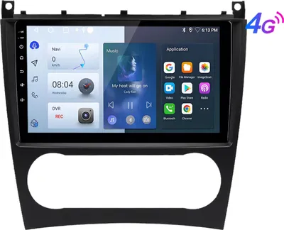 Zdjęcie produktu dla 8-rdzeniowe radio samochodowe dla Mercedes Benz C-Class W203 GPS Navi Android Auto DAB+ SWC 4G SIM 6+128G carplay