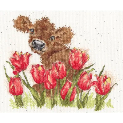 Zdjęcie produktu dla Zestaw do haftu krzyżykowego Bothy Threads "Bessie", wzór liczony, XHD124, 24x29cm