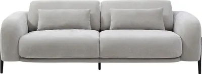 Produktbild von Sofa 3-Sitzer mit verstellbarer Rückenlehne - Stoff Hellgrau - ARAVIO