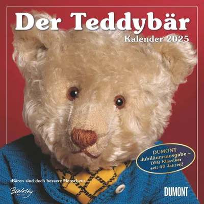 Produktbild von Der Teddybär 2025 - Broschürenkalender - Wandkalender - Format 30 x 30 cm