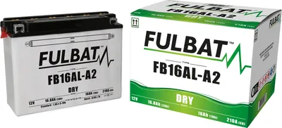 Obrázek produktu pro Baterie FULBAT FUL DRY - FB16AL-A2 / YB16AL-A2 (suchá, servisní, včetně kyseliny)