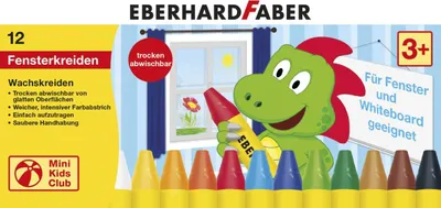 Produktbild von Wachsmalstift / Fensterkreide dreikant VE=12 Farben