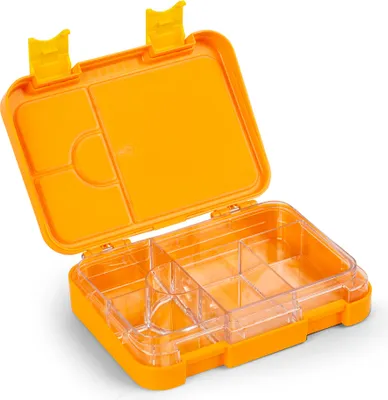 Produktbild von Schmatzfatz Junior Brotdose für Kinder mit Fächern, Bunte Kinder Brotdose, Bento Brotdose Unterteilt & Auslaufsicher, BPA-Freie Lunchbox für Kindergarten/Kita, Kinder Bento Box, Sichere Vesperdose