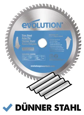 Produktbild von Evolution Power Tools T185TCT-68CS cirkelzaagblad (TCT-zaagblad) voor het zagen