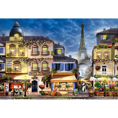 Obrázok produktu pre Drevené 3D puzzle - Raňajky v Paríži