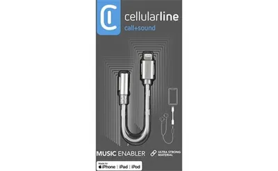 Obrázok produktu pre Cellularline 8018080342387, Lightning, Samec, 3.5mm, Samica, 0,01 m, Šedá
