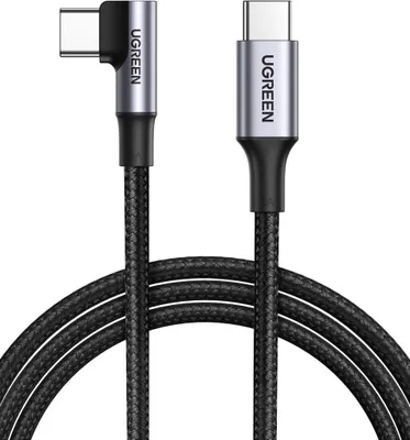 Immagine prodotto di Cavo di ricarica rapida UGREEN USB-C a USB-C angolato 100W PD, 2 m - Nero