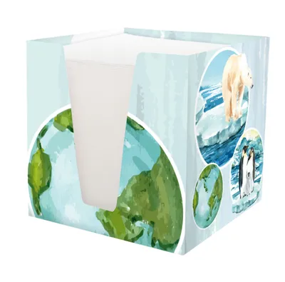 Obrázok produktu pre RNK Zettelbox World weiß inkl. ca. 900 Notizzettel