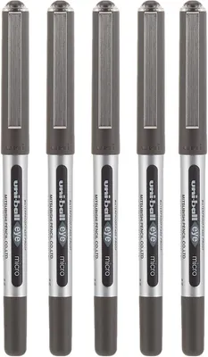 Rollerballpen Set von 5 - Schwarze Tinte