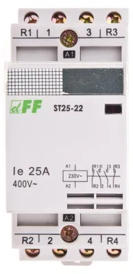 Image de Contacteur modulaire 25 A 2×NO+2×NC 230 V CA ST25-22 F&F