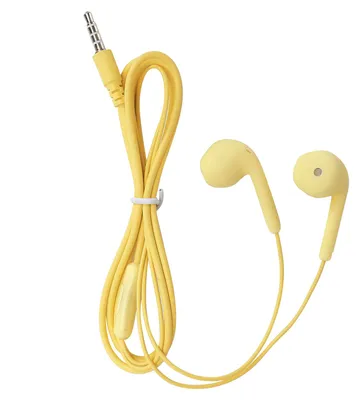 Produktbild von U19 Kabelgebundener Kopfhörer, universeller 3,5-mm-HiFi-Musikkopfhörer, kabelgesteuert, für Mobiltelefone (gelb)