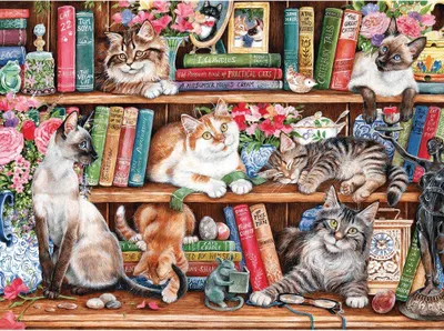 Obrázek produktu pro Gibsons Puss Back in Books, 1000 kusů