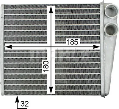 Produktbild von MAHLE AH 208 000S Wärmetauscher Innenraumheizung Kühler für VW GOLF VI (5K1) Golf V Schrägheck (1K1) TOURAN (1T1, 1T2) TIGUAN (5N) Passat Variant