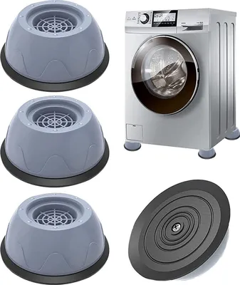 Produktbild von Vibrationsdämpfer Waschmaschine Füße Pad Fußpolster 4 Stück Universal