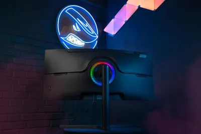 Image de Moniteur gaming incurvé de 34 pouces, résolution UWQHD, 180 Hz