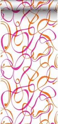 Immagine prodotto di Sanders & Sanders carta da parati cerchi grafici arancione e rosa 53 cm x 10.05 m