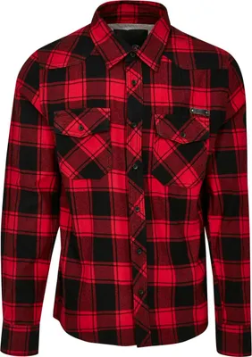 Immagine prodotto di Brandit - Camicia FLANELL a quadri schwarz / rot - XXL