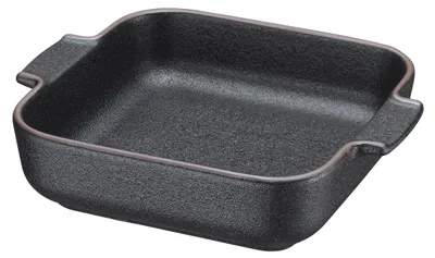 Produktbild von Zassenhaus Worker Auflauf- und Servierform, 14,5 x 14,5 x 4,5 cm, 0,5 l, Keramik, Schwarz