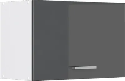 Produktbild von Vicco Hängeschrank R-Line, 60 cm Flach, Anthrazit Hochglanz/Weiß