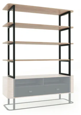Image de Étagère Étagère Rangement Meuble de rangement Bureau Bureau Armoire Nouveau Grande N