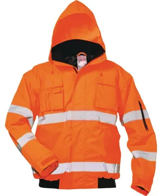 Obrázok produktu pre Reflexná bomber bunda, oranžová, veľkosť L