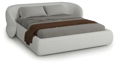Produktbild von Design Ehebett Polsterbett Doppelbett Bett Bettgestell Schlafzimmer Möbel Hotel