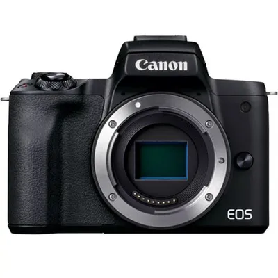 Produktbild von Canon EOS M50 Mark II, 24,1 MP, 6000 x 4000 Pixel, CMOS, 4K Ultra HD, Touchscreen, Schwarz