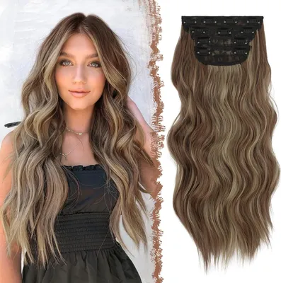 Immagine prodotto di Code di rondine a clip Varie larghezze 4 pezzi 50cm Sintetico Marrone